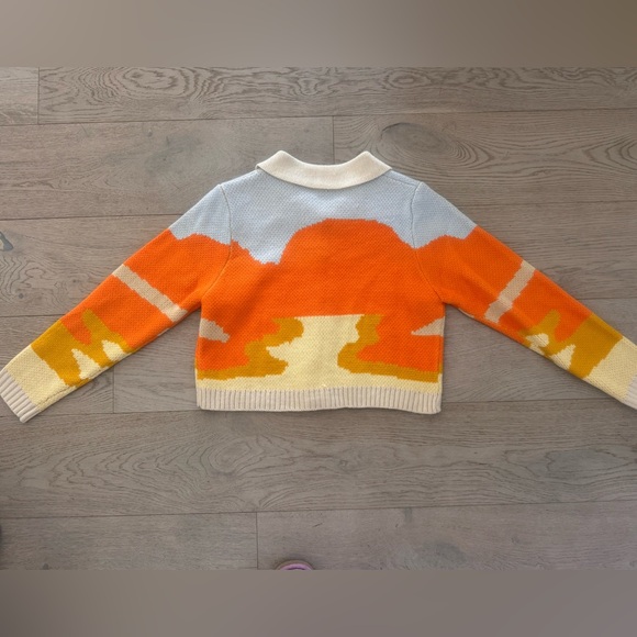 Retro cropped button up sweater size S - Picture 6 of 6